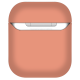 Peaches Orange Plain AirPods Cover