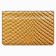 Low Yellow Python Card Holder