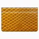 Napoli Yellow Python Card Holder