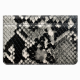 Bubble White Python Card Holder