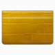 Lorenz Yellow Croc Card Holder